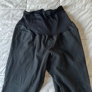 Black Maternity Pixie pants old navy